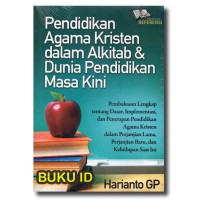 Image of Pendidikan agama kristen dalam alkitab & dunia pendidikan masa kini