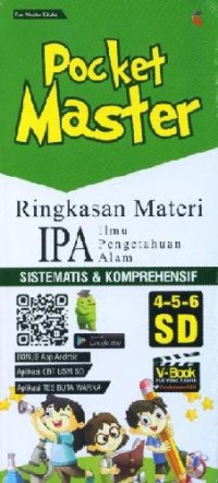 Image of Pocket master ringkasan materi IPA 4,5,6 SD