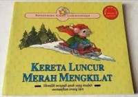 Kereta luncur merah mengkilat