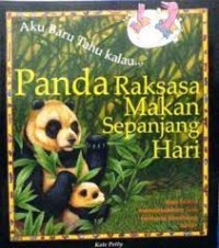 Image of Panda raksasa makan sepanjang hari