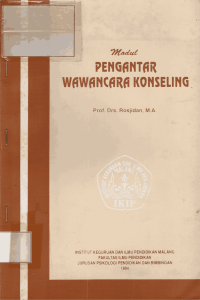 Image of Modul Pengantar Wawancara Konseling