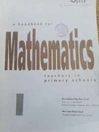 Image of A Handbook For Mathematics