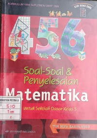 Image of 456 Soal-soal Penyelesaian  Matematika 5