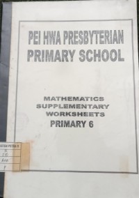 Mathematics Supplementary Worksheets 6