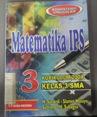 Matematika 3 untuk SMA Kelas 3 IPS