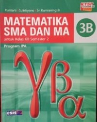 Matematika SMA dan MA 3B Untuk Kelas XII semester 2 Program IPA