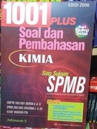 1001 Plus Soal dan Pembahasan Kimia Seleksi Penerimaan Mahasiswa Baru