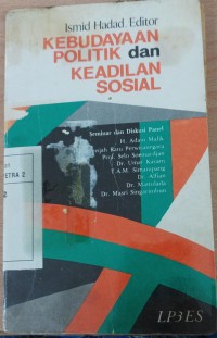 Kebudayaan Politik dan Keadilan Sosial