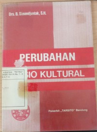 Perubahan Sosio Kultural