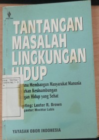 Tantangan Masalah Lingkungan Hidup