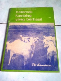 Beternak Kambing Yang Berhasil