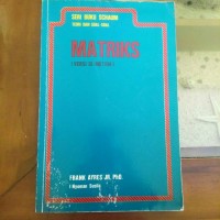 Seri Buku Schaum Teori dan Soal-Soal Matriks