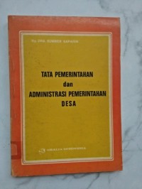 Tata Pemerintahan dan Administrasi Pemerintahan Desa