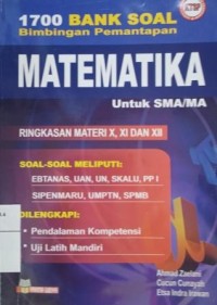 1700 Bank soal bimbingan pemantapan matematika untuk SMA/MA