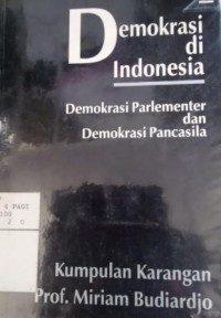 Demokrasi di Indonesia : demokrasi parlementer dan demokrasi Pancasila