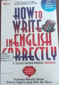 How to write in English correctly