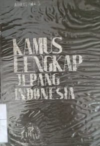 Kamus lengkap bahasa Jepang-Indonesia