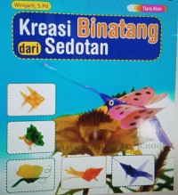 Kreasi binatang dari sedotan