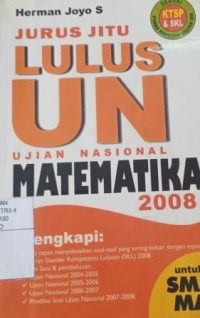 Jurus jitu lulus UN matematika 2008