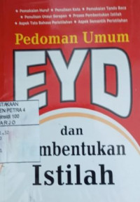 Pedoman umum EYD dan pembentukan istilah