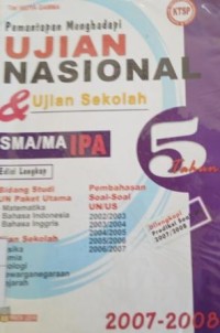 Pemantapan menghadapi ujian nasional SMA/MA IPA