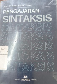 Pengajar sintaksis