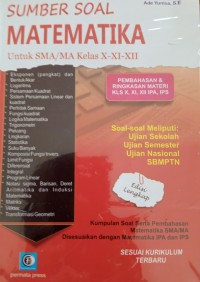 Sumber soal matematika untuk SMA/MA kelas X,XI,XII