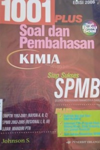 Image of 1001 Plus soal dan pembahasan kimia : siap sukses SPMB