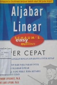Image of Aljabar linear : belajar super cepat