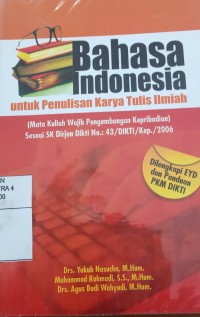 Image of Bahasa Indonesia untuk penulisan karya tulis ilmiah
