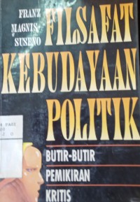 Image of Filsafat kebudayaan politik