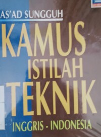Image of Kamus istilah teknik Inggris-Indonesia