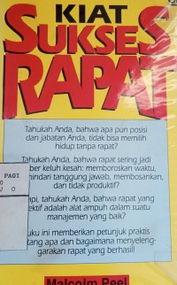 Image of Kiat sukses rapat