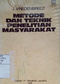 Image of Metode dan teknik penelitian masyarakat