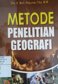 Image of Metode Penelitian Geografi