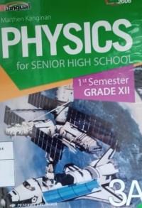 Image of Physics 3A for senior high school 1st semester grade XII