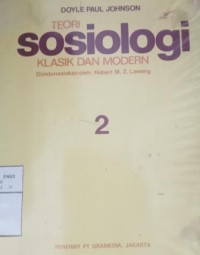 Image of Teori sosiologi klasik dan modern 2
