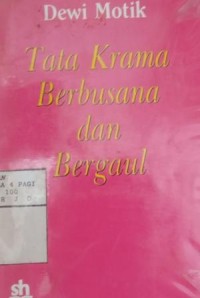 Image of Tata krama berbusana dan bergaul