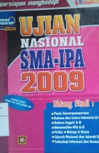 Image of Persiapan menghadapi ujian nasional SMA IPA 2009