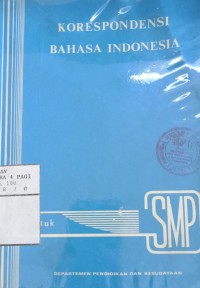 Image of Korespondensi Bahasa Indonesia