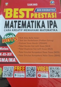 Image of The Best prestasi matematika IPA: cara kreatif memahami matematika