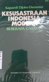 Image of Kesusastraan Indonesia Modern