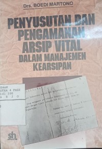 Image of Penyusutan dan Pengamanan Arsip Vital
