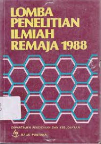 Image of Lomba penelitian Ilmiah Remaja 1988