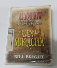 Image of Memberi dengan sukacita (As you sow the adventure of giving by faith)
