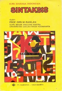 Image of Sintaksis: Ilmu Bahasa Indonesia