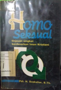 Image of Homoseksualitas: tinjauan singkat berdasarkan iman Kristiani