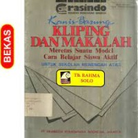 Image of Kliping dan makalah: Meretas suatu model cara belajar siswa aktif