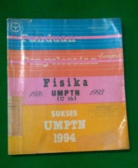 Image of Panduan Penyelesaian Lengkap Fisika UMPTN 1976-1993