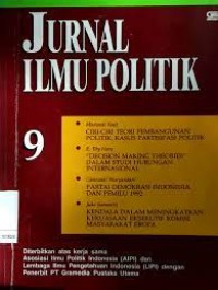 Image of Jurnal Ilmu Politik 9